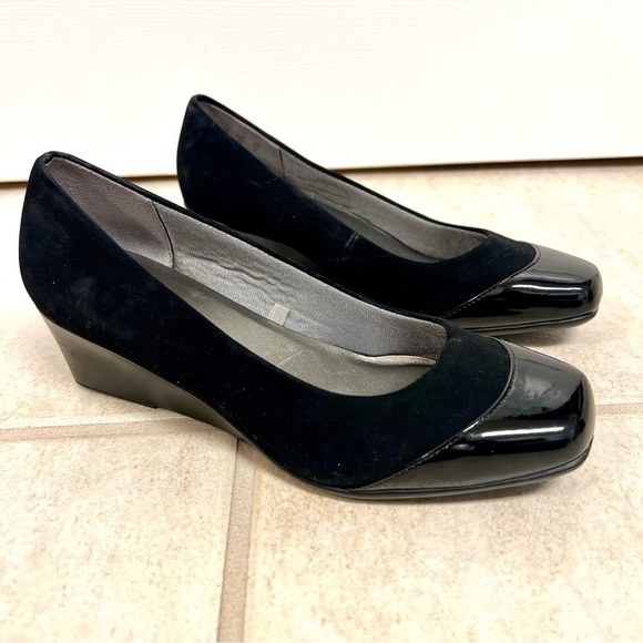 Life Stride Simply Comfort Gibson Black Wedges heels comfort shoes Women Size: 6 - Picture 3 of 8